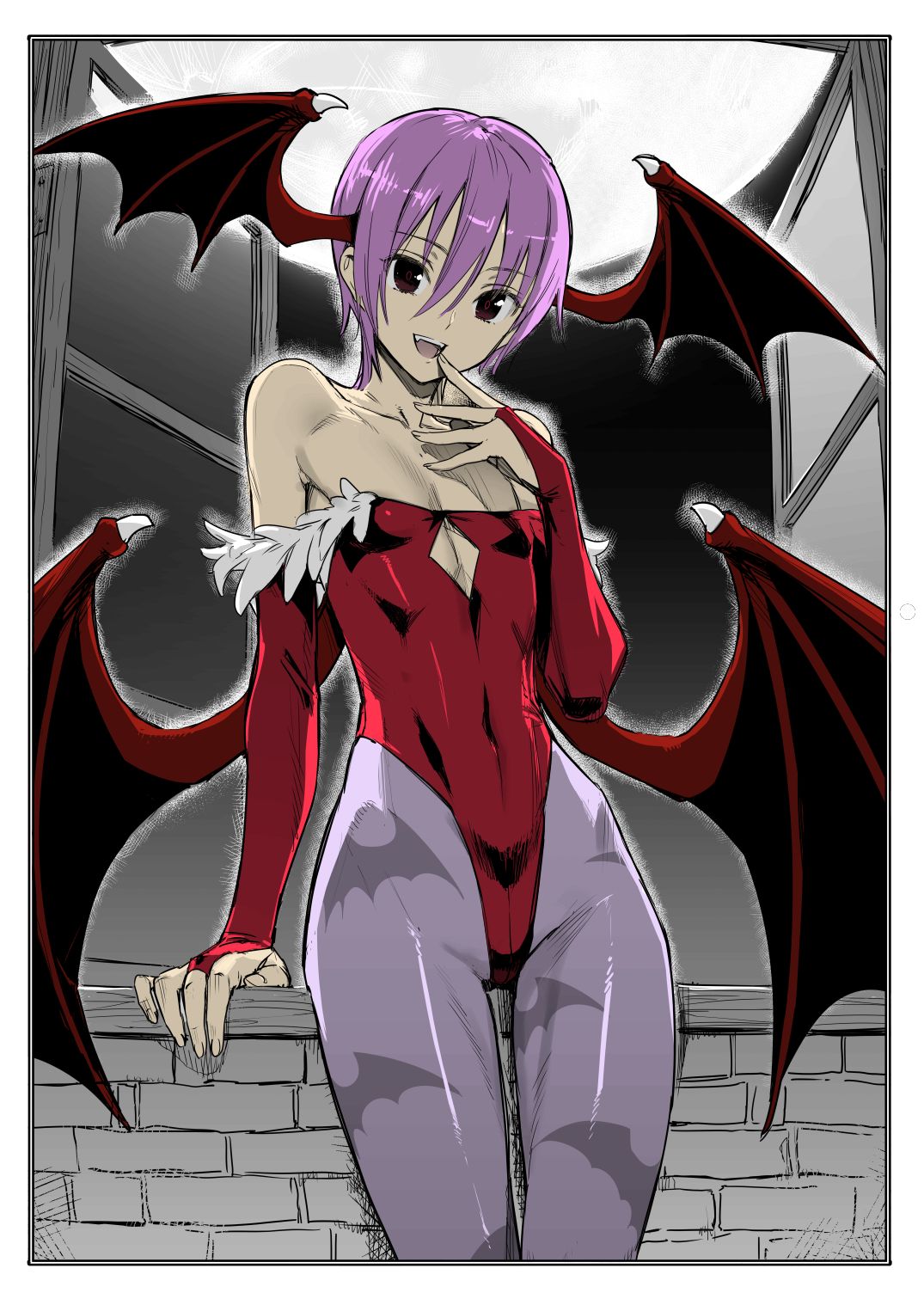 [Ajisaidenden (Kawakami Rokkaku)] Succubus ni Seiki o Sui Torarechau Copy Bon (Darkstalkers) [English_1.jpg